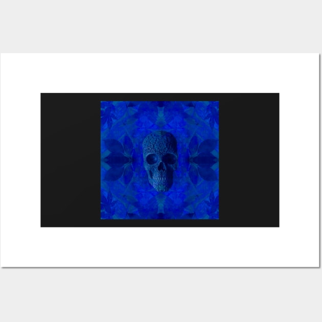 Skull Candy - Blue Moods Wall Art by BenitaJayne